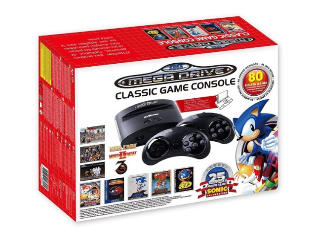Sega Mega Drive Classic Game Console 25th Anniversary box art for Sega Mega Drive